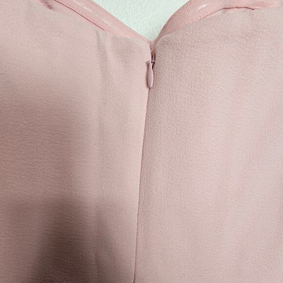 Dress The Population Dress Pink Midi Sheath Dress Sweetheart Neck Women XS - Picture 8 of 8